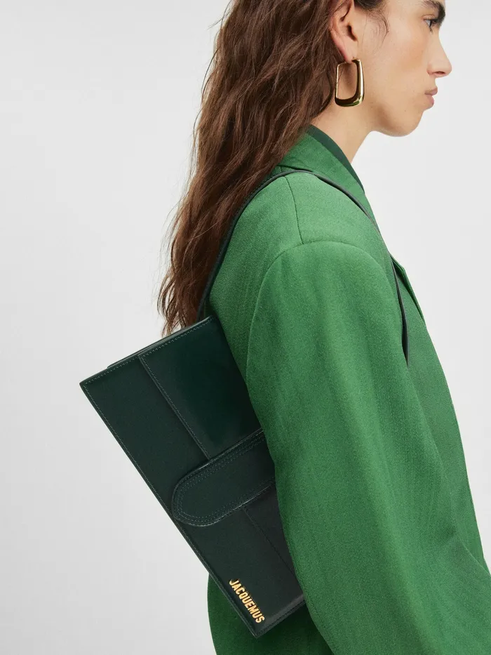 JACQUEMUS Shoulder Bags Long Flap Bag Dark Green 8211 Women