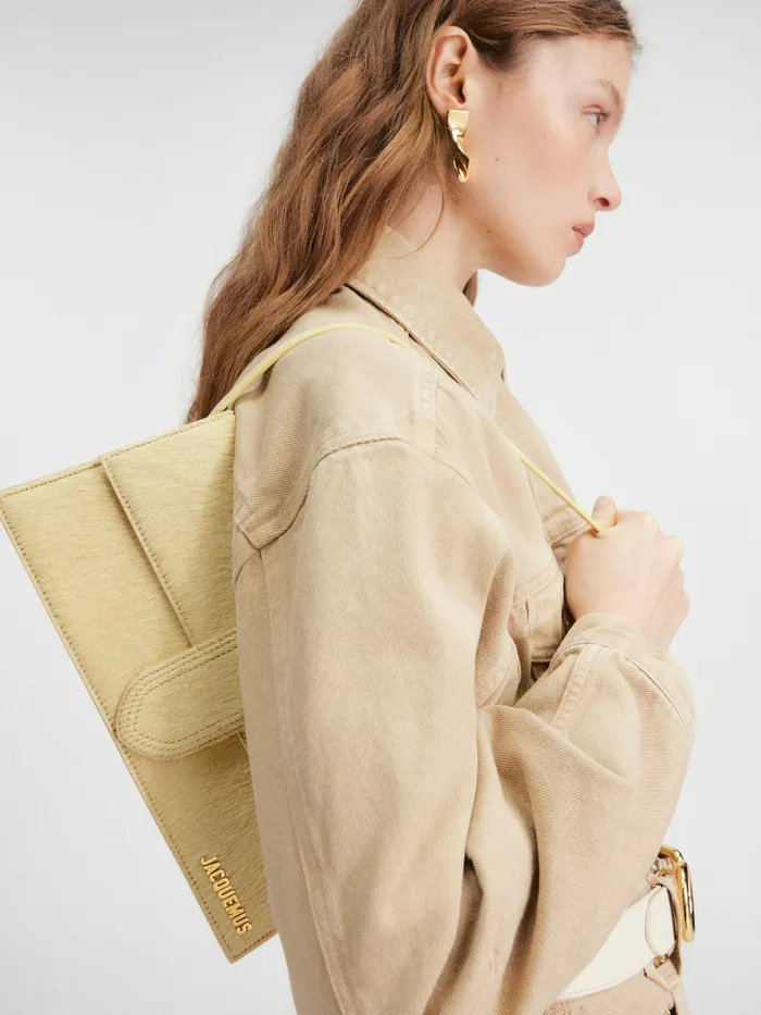 JACQUEMUS Shoulder Bags Long Flap Bag Pale Yellow 8211 Women