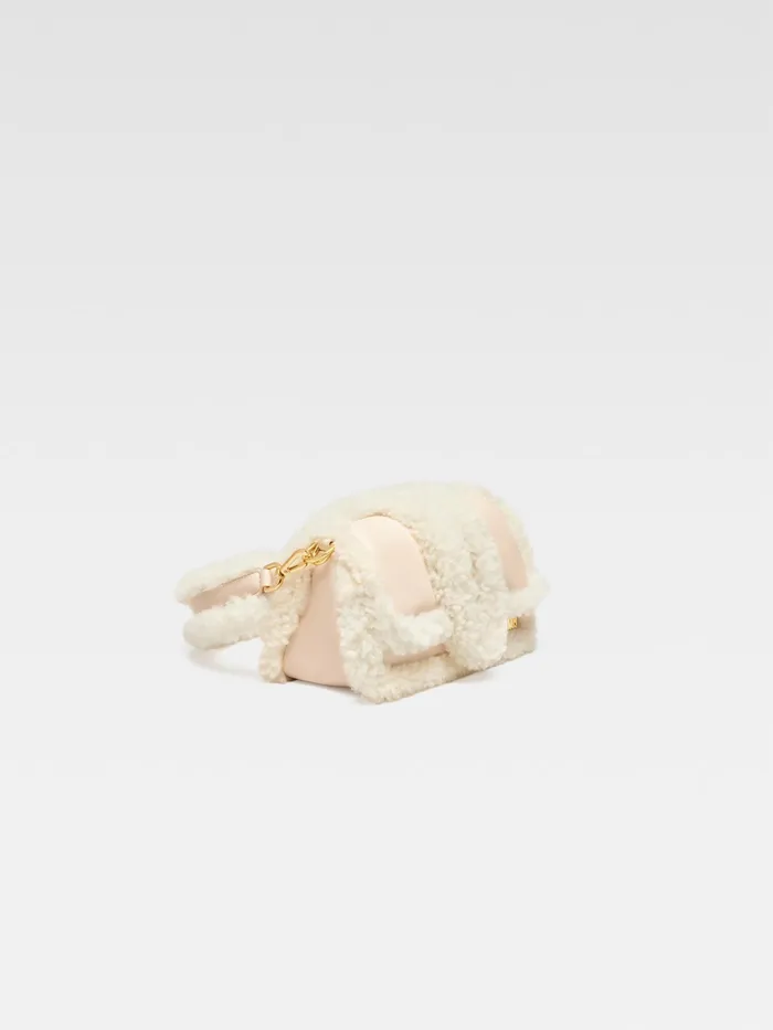 JACQUEMUS Shoulder Bags Mini Puffed Shearling Bag Light Beige 8211 Women