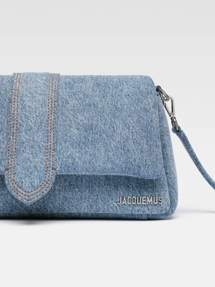 JACQUEMUS Shoulder Bags Puffed Denim Flap Bag Blue 8211 Women