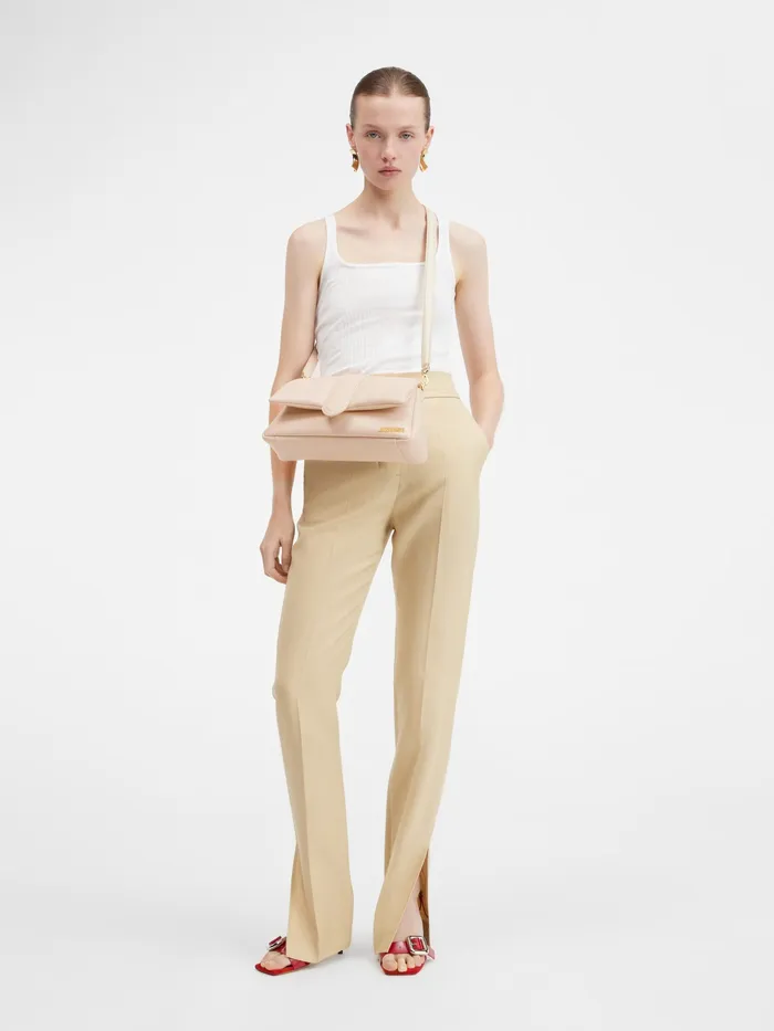 JACQUEMUS Shoulder Bags Puffed Flap Bag Light Beige 8211 Women