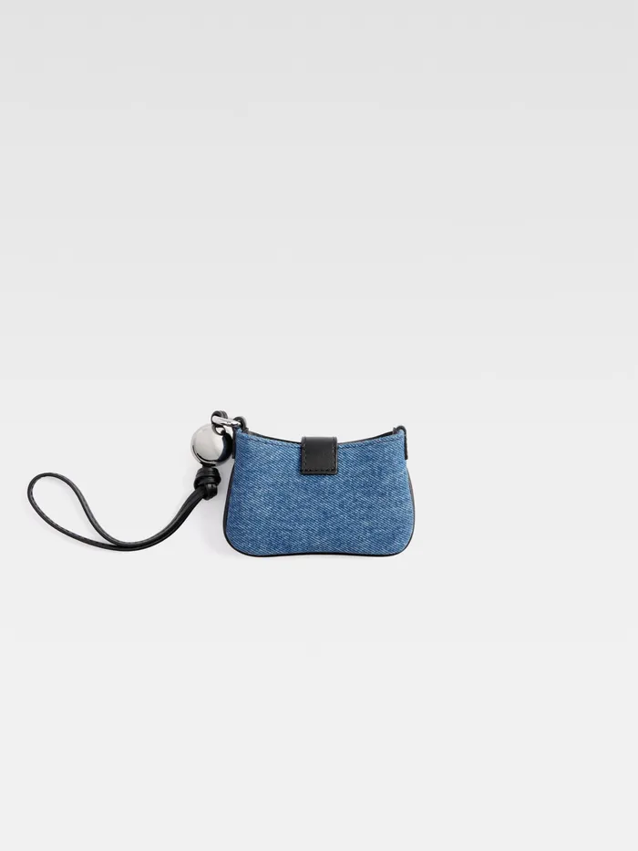 JACQUEMUS Small Leather Goods Beaded Card Holder Blue 8211 Men