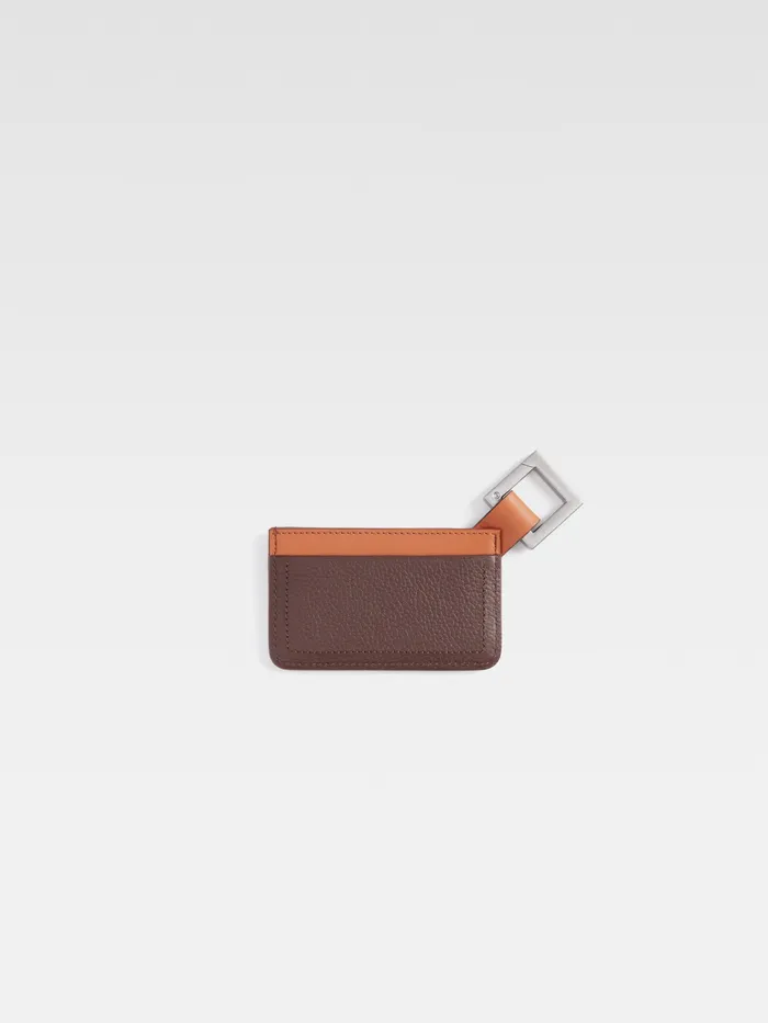 JACQUEMUS Small Leather Goods ClipOn Card Holder Light Brown 8211 Women