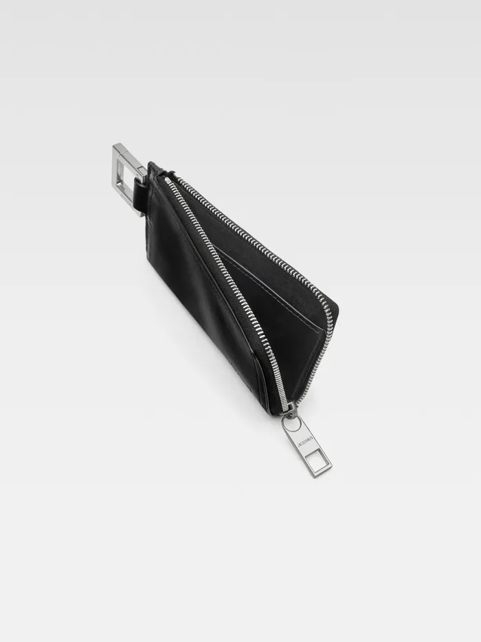 JACQUEMUS Small Leather Goods ClipOn Wallet Black 8211 Men