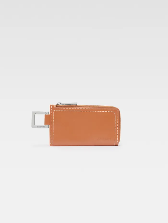 JACQUEMUS Small Leather Goods ClipOn Wallet Light Brown 8211 Men