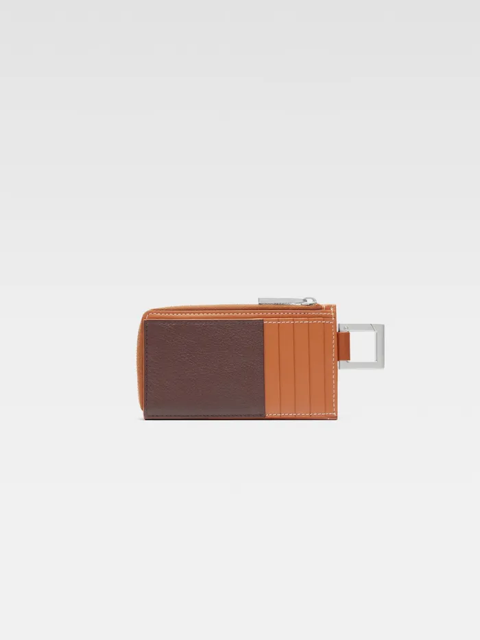 JACQUEMUS Small Leather Goods ClipOn Wallet Light Brown 8211 Men