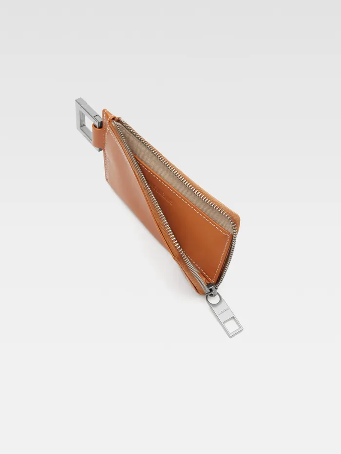 JACQUEMUS Small Leather Goods ClipOn Wallet Light Brown 8211 Men