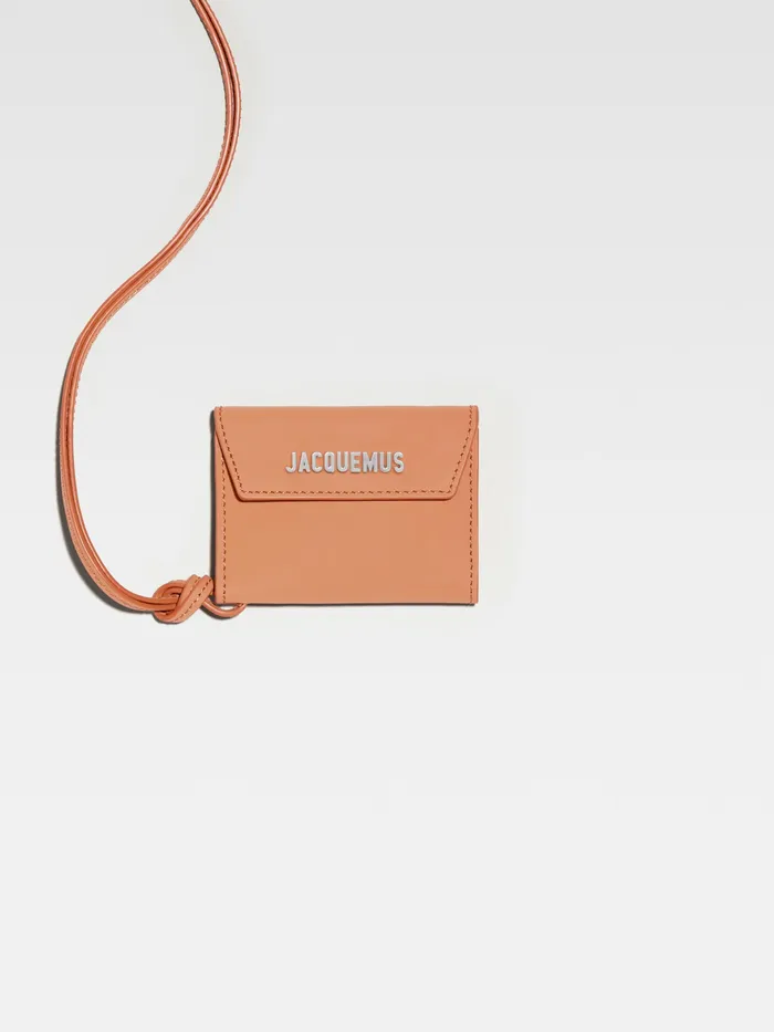 JACQUEMUS Small Leather Goods Envelope Wallet Light Brown 8211 Men