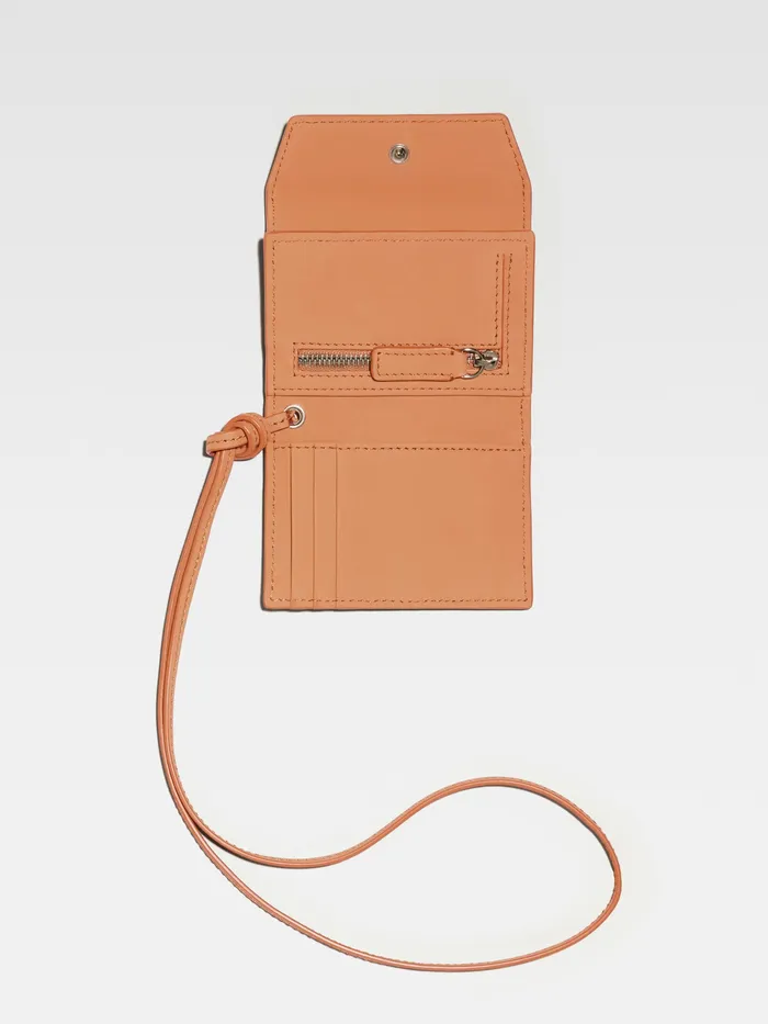 JACQUEMUS Small Leather Goods Envelope Wallet Light Brown 8211 Men