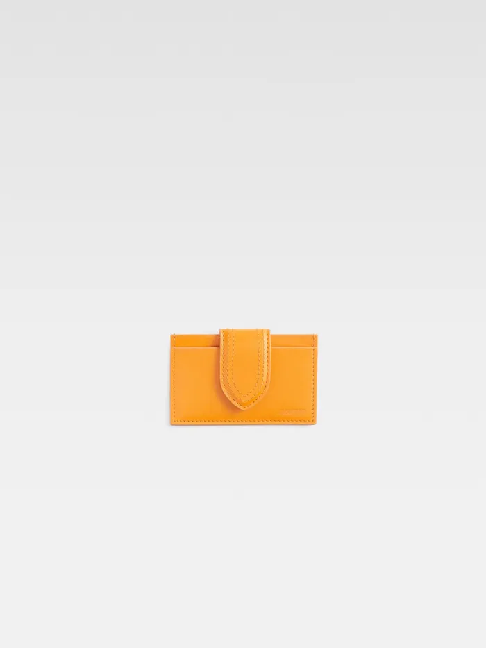 JACQUEMUS Small Leather Goods Flap Card Holder Dark Orange 8211 Men
