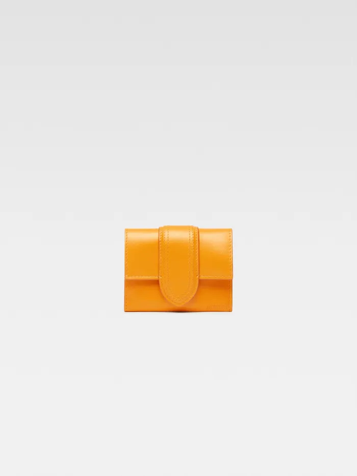 JACQUEMUS Small Leather Goods Flap Wallet Dark Orange 8211 Men