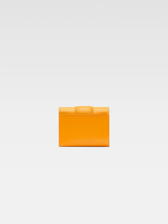 JACQUEMUS Small Leather Goods Flap Wallet Dark Orange 8211 Men