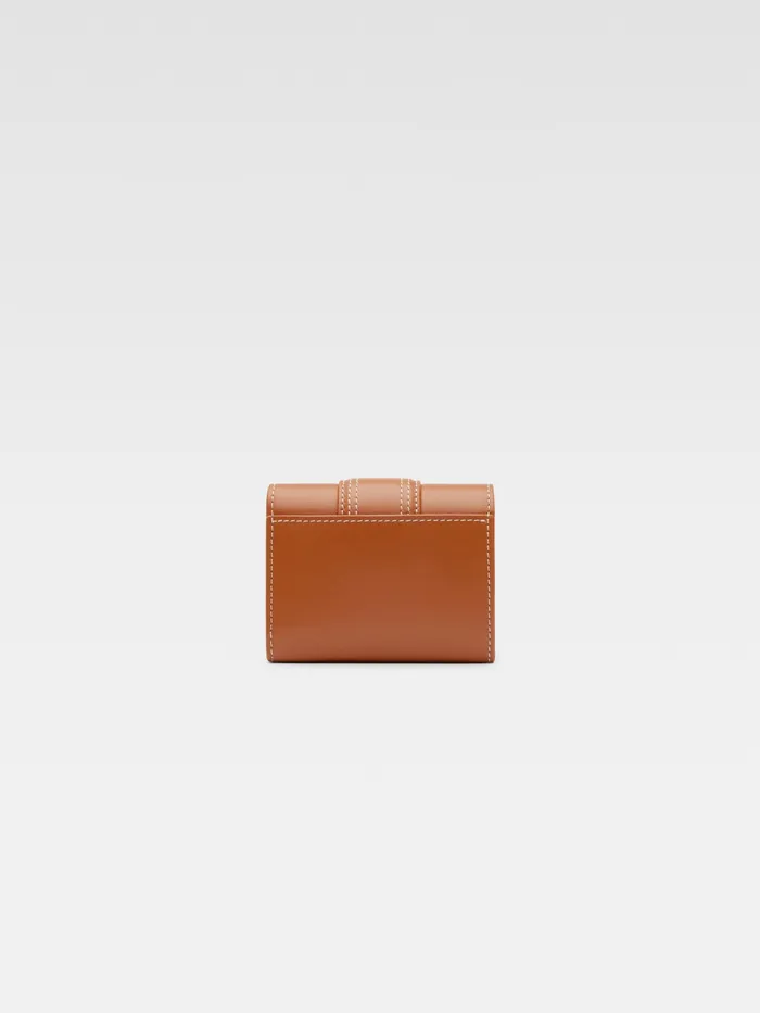 JACQUEMUS Small Leather Goods Flap Wallet Light Brown 8211 Women