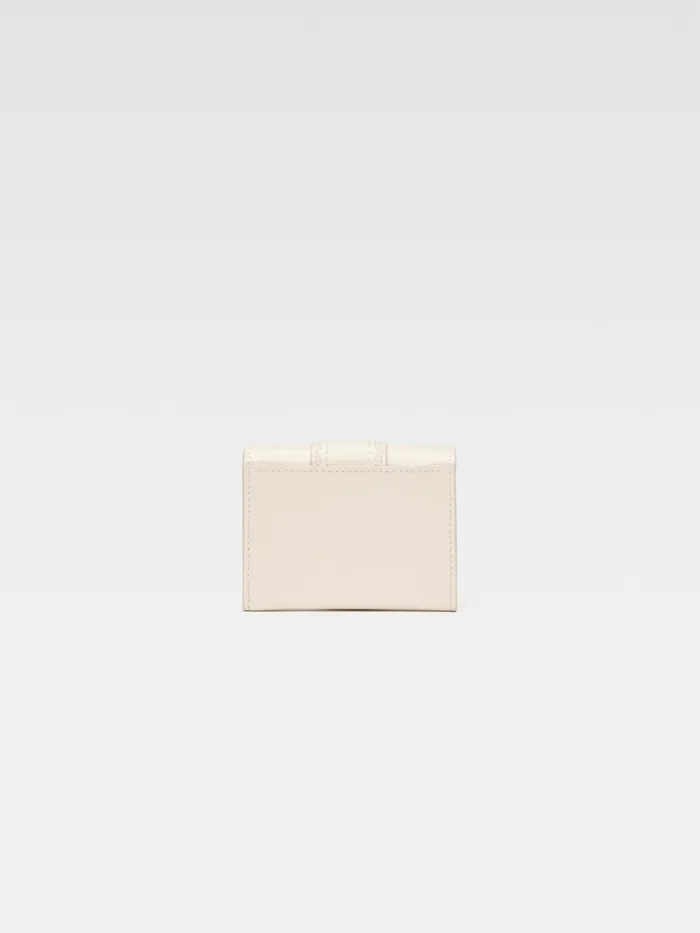 JACQUEMUS Small Leather Goods Flap Wallet Light Ivory 8211 Men