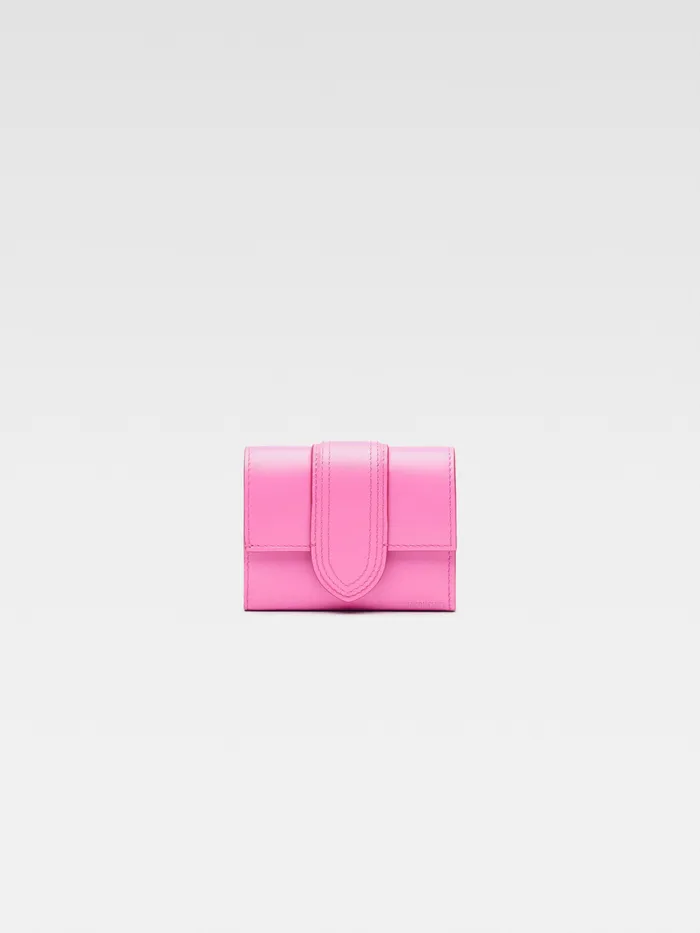 JACQUEMUS Small Leather Goods Flap Wallet Neon Pink 8211 Men