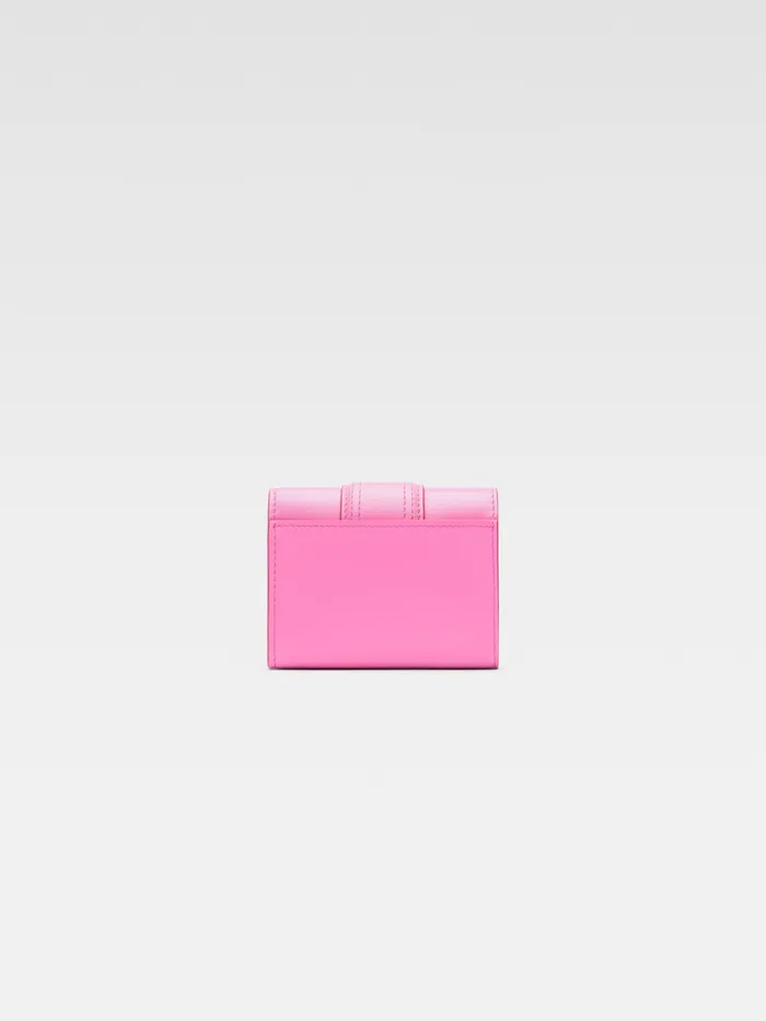 JACQUEMUS Small Leather Goods Flap Wallet Neon Pink 8211 Women