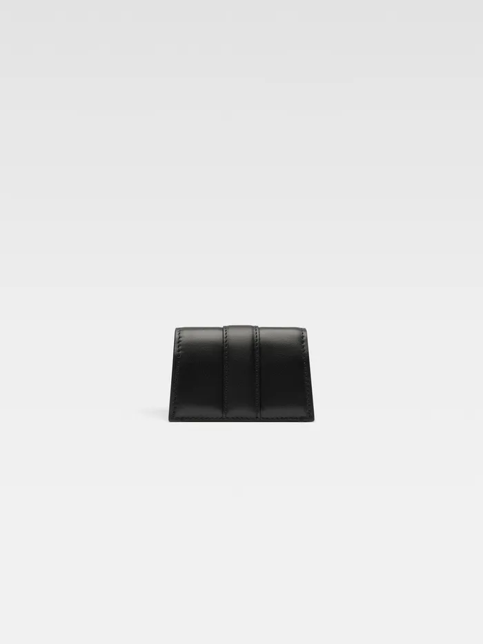 JACQUEMUS Small Leather Goods Mini Flap Airpods Case Black 8211 Women