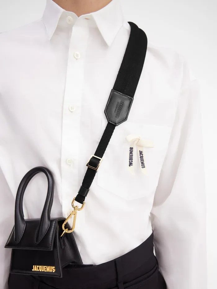 JACQUEMUS Small Leather Goods Removable Chiquito Strap Black 8211 Men