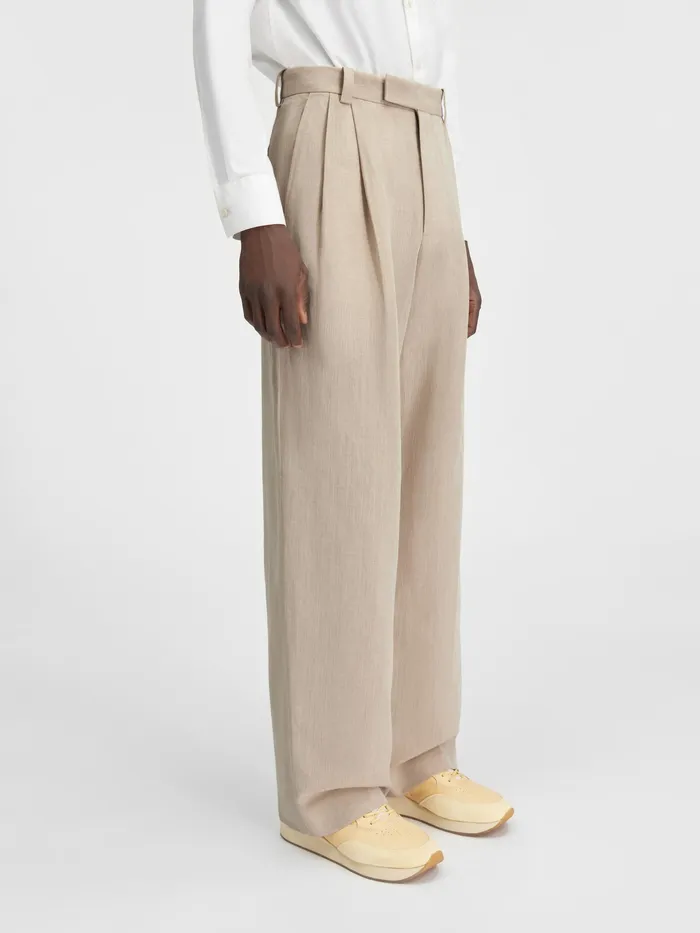 JACQUEMUS Suits Loose Pants Beige 8211 Men