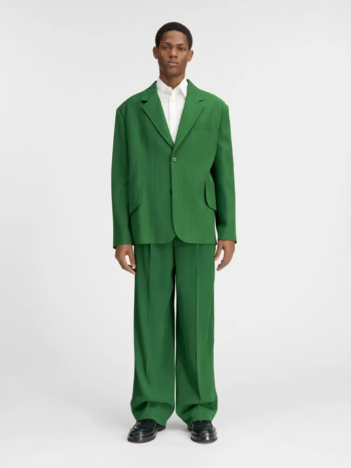 JACQUEMUS Suits Soft Blazer Dark Green 8211 Men