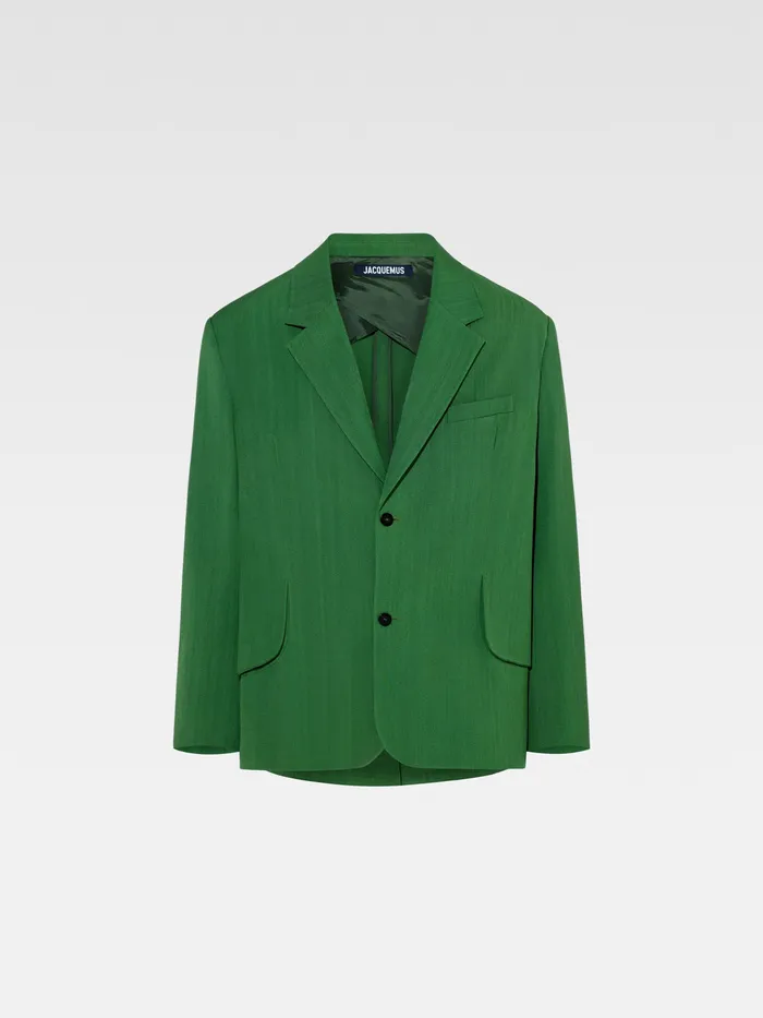 JACQUEMUS Suits Soft Blazer Dark Green 8211 Men