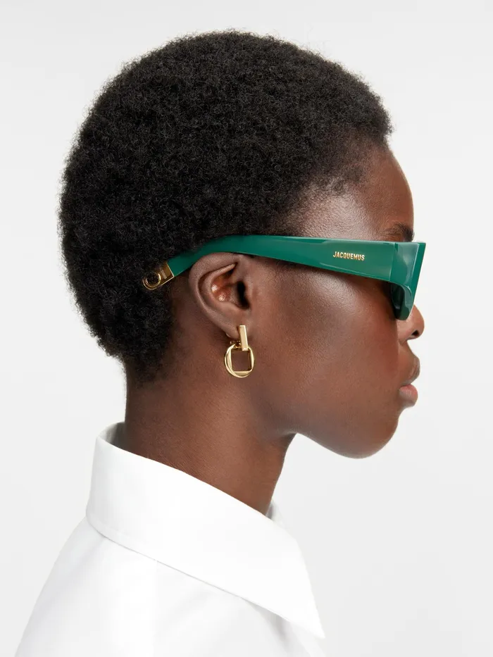 JACQUEMUS Sunglasses DFrame Sunglasses Dark Green 8211 Women