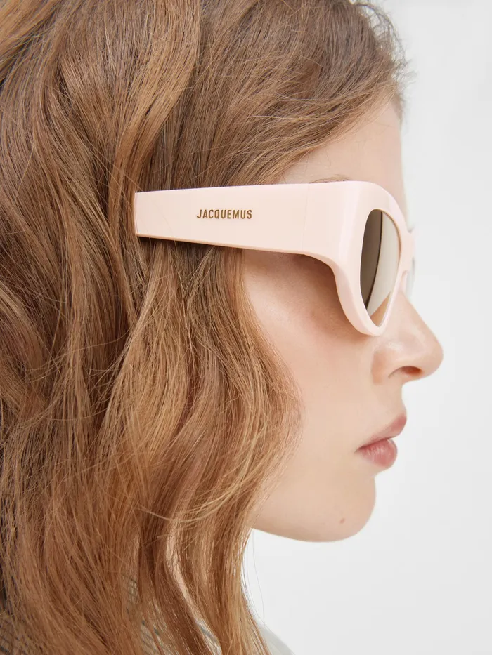 JACQUEMUS Sunglasses DFrame Sunglasses Light Beige 8211 Women