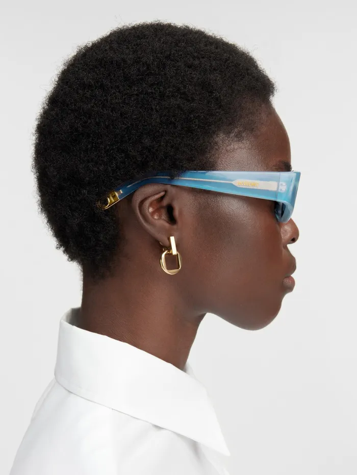 JACQUEMUS Sunglasses Oval Sunglasses Light Blue 8211 Women