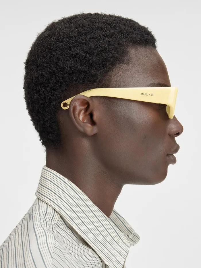 JACQUEMUS Sunglasses Oval Sunglasses Pale Yellow 8211 Women