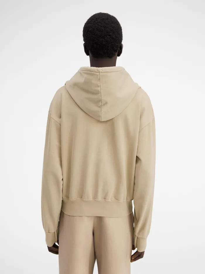 JACQUEMUS Sweatshirts and Joggings Clay Logo Hoodie Beige 8211 Women