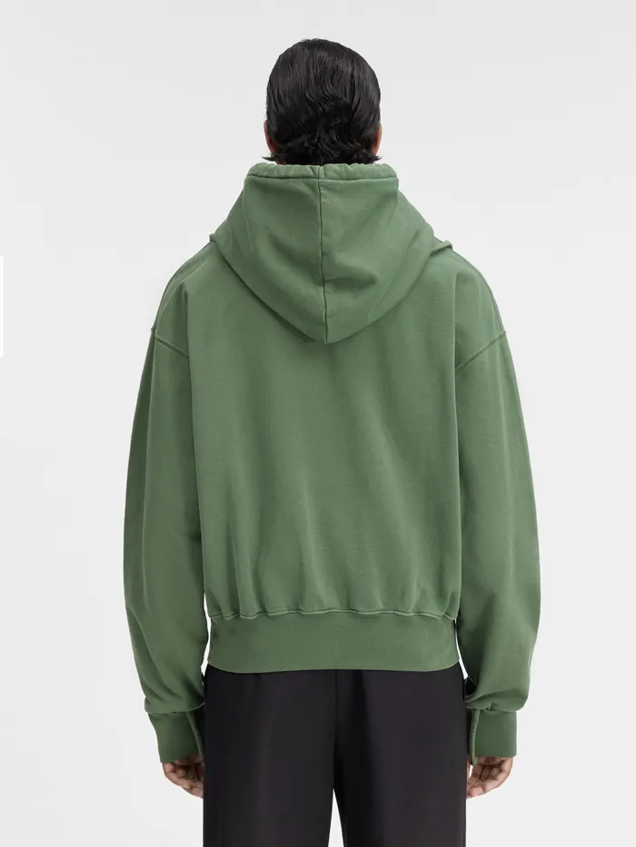 JACQUEMUS Sweatshirts and Joggings Clay Logo Hoodie Dark Green 8211 Men