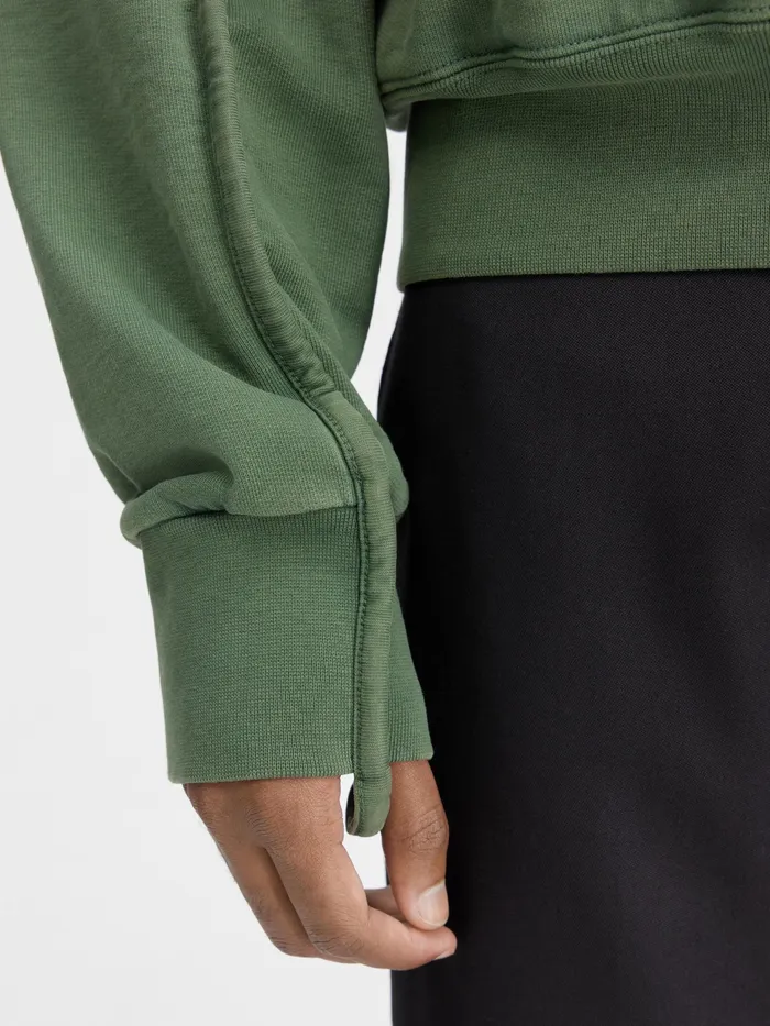 JACQUEMUS Sweatshirts and Joggings Clay Logo Hoodie Dark Green 8211 Men