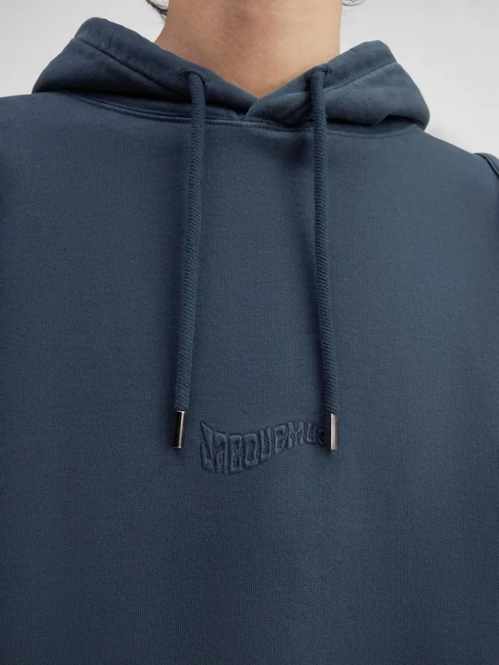 JACQUEMUS Sweatshirts and Joggings Clay Logo Hoodie Dark Navy 8211 Women