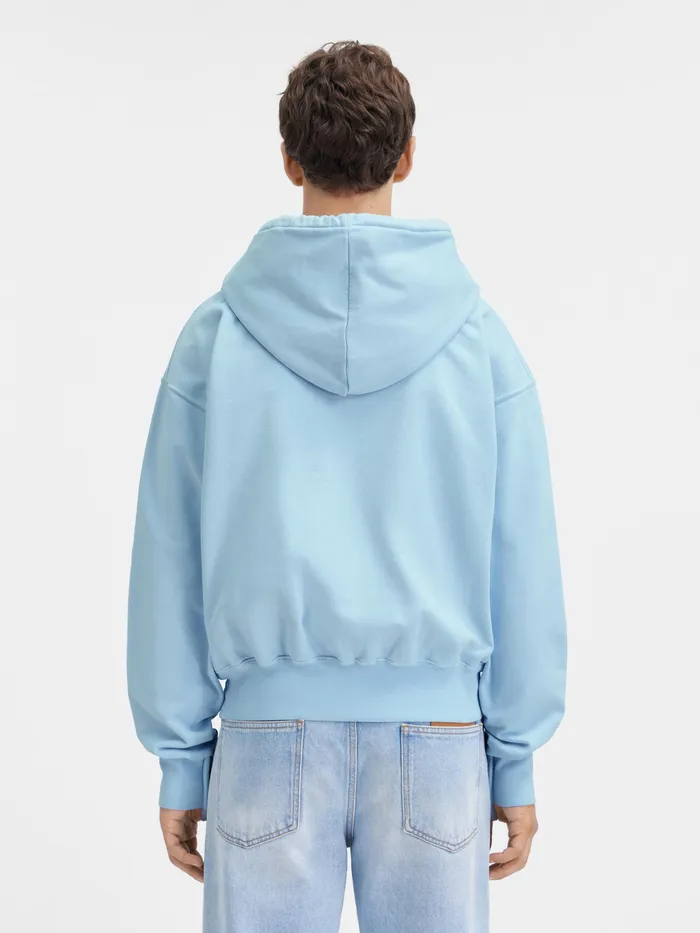 JACQUEMUS Sweatshirts and Joggings Clay Logo Hoodie Light Blue 8211 Men