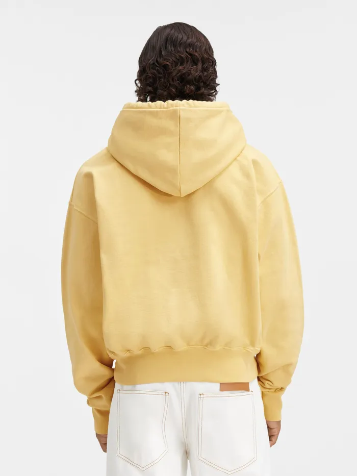 JACQUEMUS Sweatshirts and Joggings Clay Logo Hoodie Yellow 8211 Men