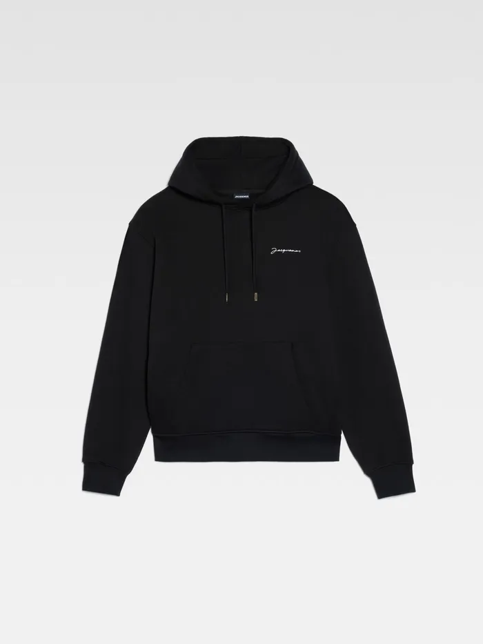 JACQUEMUS Sweatshirts and Joggings Embroidered Logo Hoodie Black 8211 Women