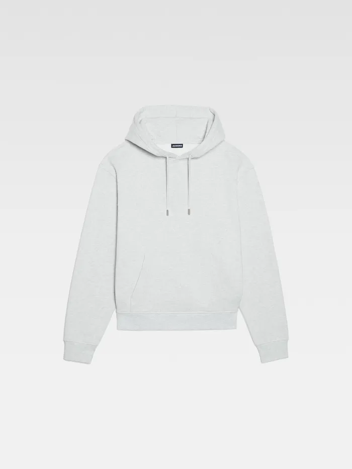 JACQUEMUS Sweatshirts and Joggings Embroidered Logo Hoodie Grey 2 8211 Women