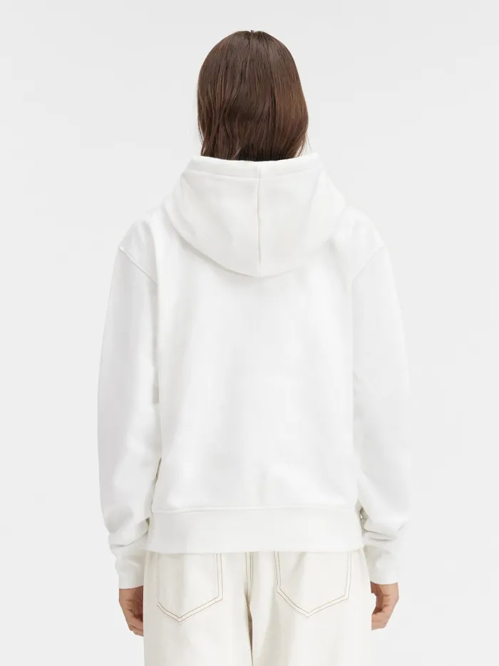 JACQUEMUS Sweatshirts and Joggings Embroidered Logo Hoodie White 8211 Women