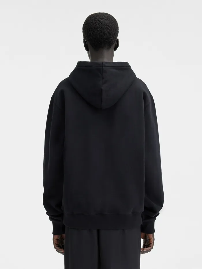 JACQUEMUS Sweatshirts and Joggings Grosgrain Logo Hoodie Black 8211 Men
