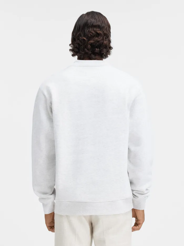 JACQUEMUS Sweatshirts and Joggings Grosgrain Logo Sweatshirt Grey 8211 Men