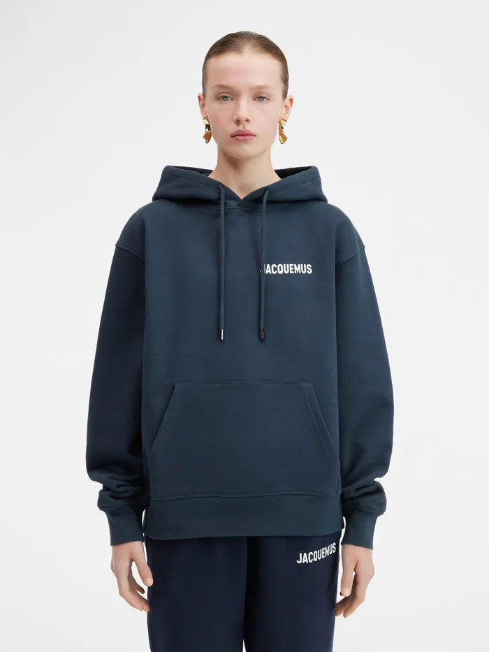 JACQUEMUS Sweatshirts and Joggings Hooded Sweatshirt Dark Navy 8211 Men
