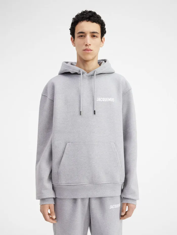 JACQUEMUS Sweatshirts and Joggings Hooded Sweatshirt Grey 8211 Men