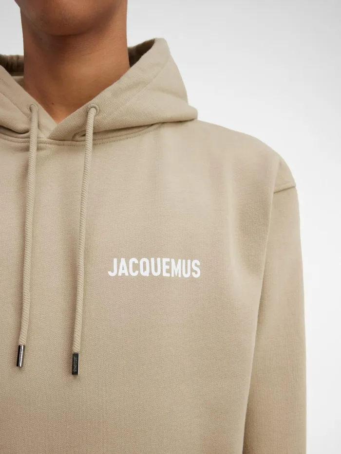 JACQUEMUS Sweatshirts and Joggings Hooded Sweatshirt Light Khaki 8211 Women