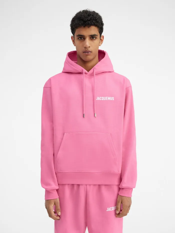 JACQUEMUS Sweatshirts and Joggings Hooded Sweatshirt Pink 8211 Men