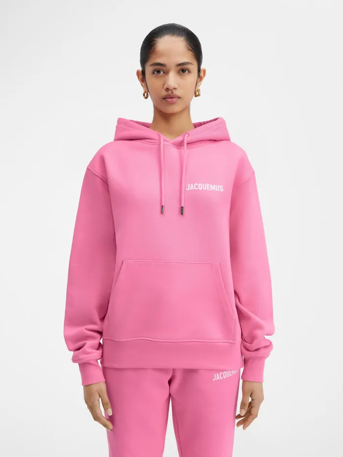 JACQUEMUS Sweatshirts and Joggings Hooded Sweatshirt Pink 8211 Men