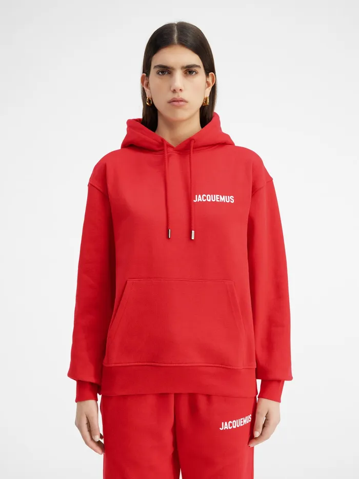 JACQUEMUS Sweatshirts and Joggings Hooded Sweatshirt Red 8211 Women