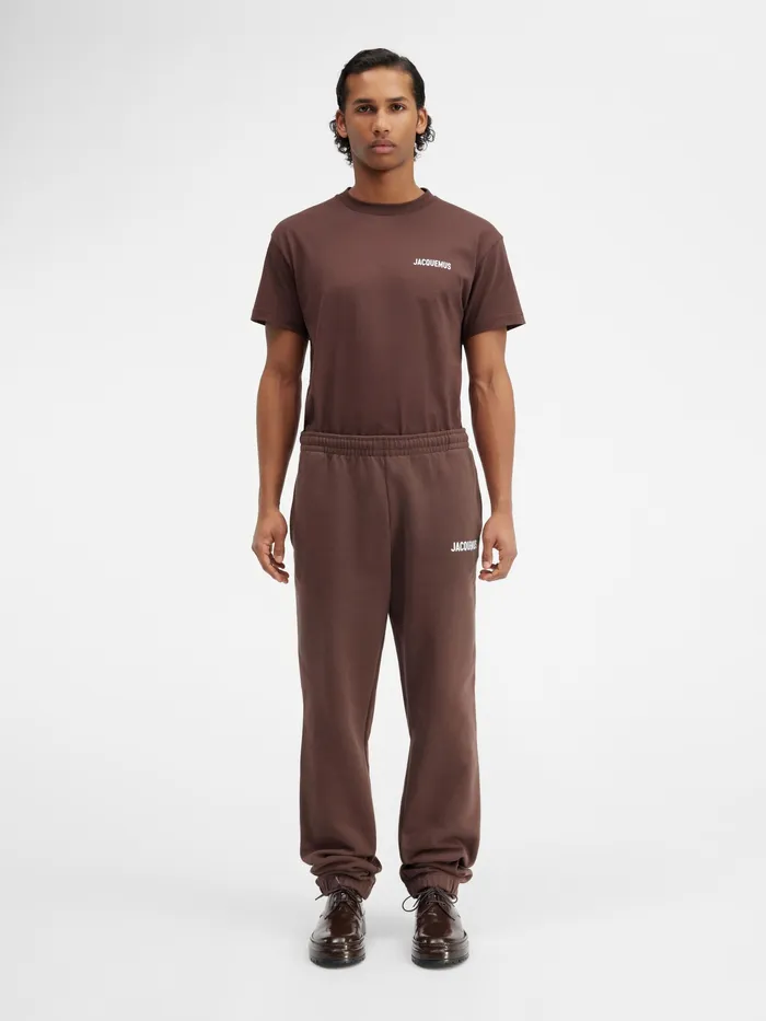 JACQUEMUS Sweatshirts and Joggings Logo Printed TrackPants Brown 8211 Women