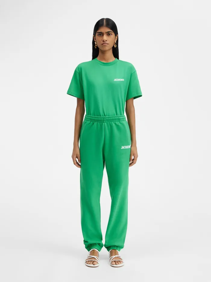 JACQUEMUS Sweatshirts and Joggings Logo Printed TrackPants Green 8211 Women