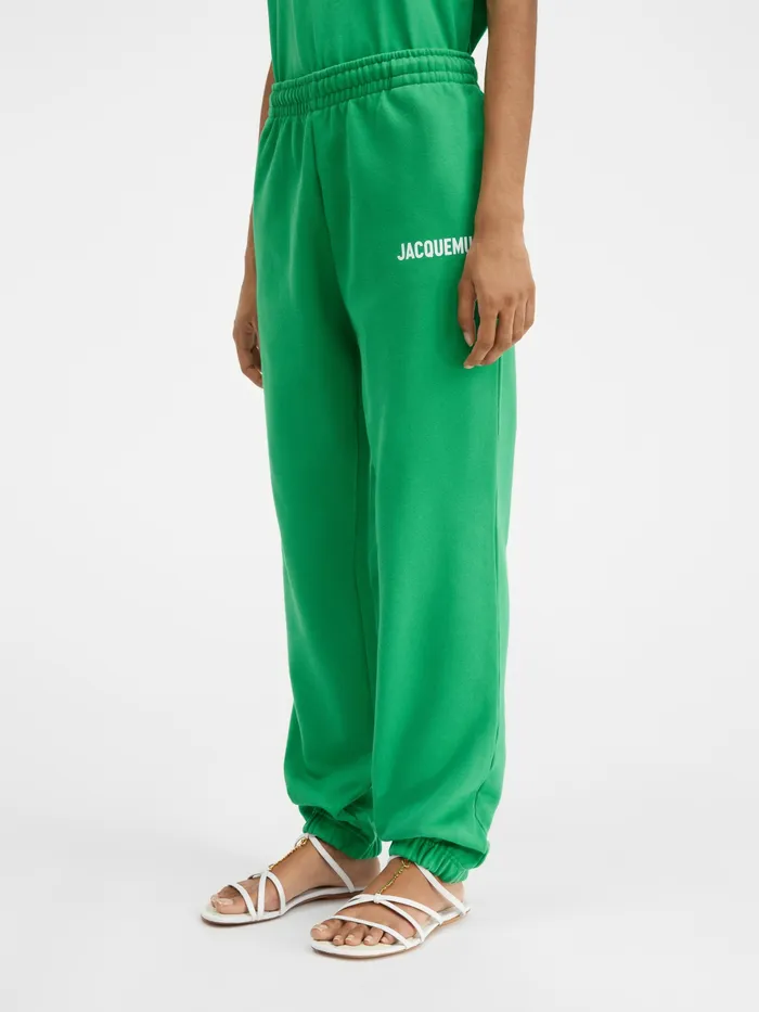 JACQUEMUS Sweatshirts and Joggings Logo Printed TrackPants Green 8211 Women