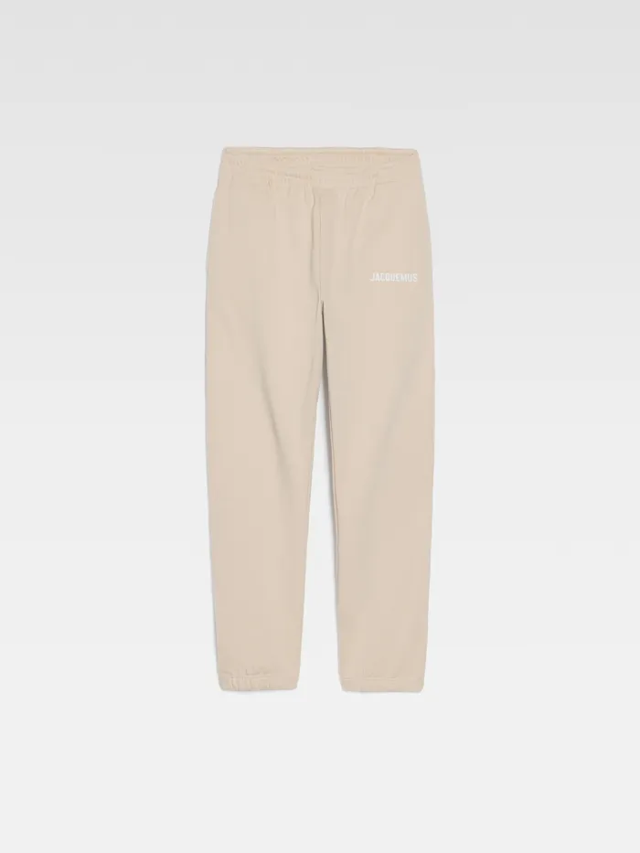 JACQUEMUS Sweatshirts and Joggings Logo Printed TrackPants Light Beige 8211 Men